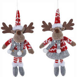 Item 505267 Plush Moose Ornament