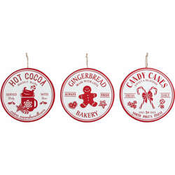 Item 505286 Cocoa/Cookie/Candycane Red And White Ornament