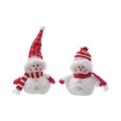 Item 505342 thumbnail Fabric Red White Fat Snowman