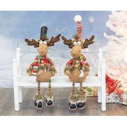 Item 509032 Polar Woods Moose With Button Legs