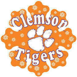 Item 509068 Clemson University Tigers Snowflake Ornament
