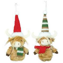 Item 509079 thumbnail Jolly Highland Cow Ornament