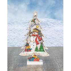 Item 509124 Blizzard Snowman Tree Tabletop