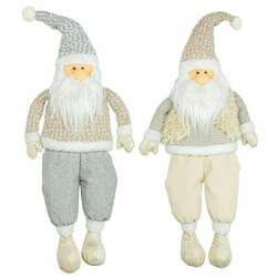 Item 509225 thumbnail Charming Taupe Santa Dangle Leg