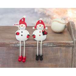 Item 509320 NC State University Wolfpack Snowman With Dangle Legs