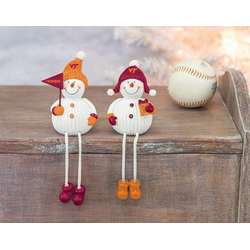 Item 509335 Virginia Tech Hokies Snowman With Dangle Legs