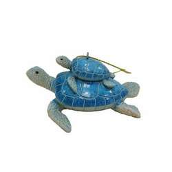Item 516263 Blue Mommy And Me Turtle Ornament