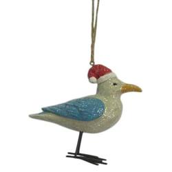 Item 516322 Shorebird With Santa Hat Ornament