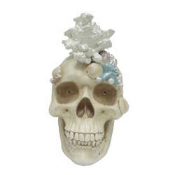 Item 516343 LED Coral Skull