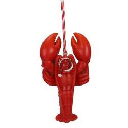 Thumbnail Santa Hat Lobster Ornament
