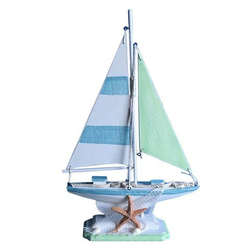 Item 516410 Striped Sailboat With Starfish 