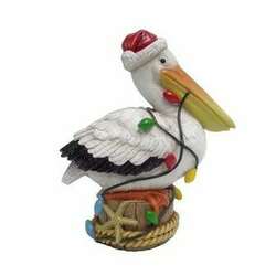Item 516520 Santa Pelican With Lights