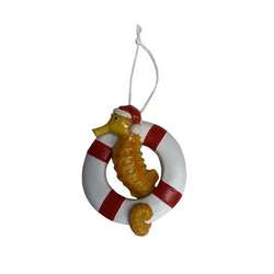 Item 516529 Seahorse Lifering Ornament