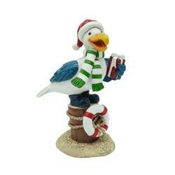 Item 516573 Santa Pelican On Piling