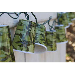 Item 518064 Camouflage Party Cup Novelty Christmas Tree Lights 