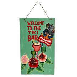 Item 519005 Welcome To The Tiki Bar Plaque