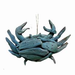 Item 519060 Driftwood Crab Ornament
