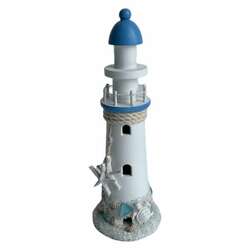 Item 519180 White Lighthouse With Blue Top