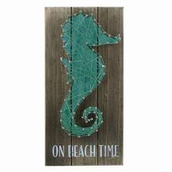 Item 519303 Wire Wrapped Seahorse Box Plaque