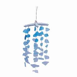 Item 519343 Blue Starfish And Sea Glass Hanging