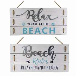 Item 519379 Beach Rules Wall Plaque