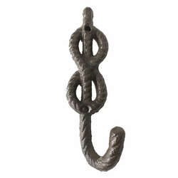 Item 519654 Rust Single Rope Hook