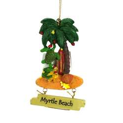 Item 524030 Myrtle Beach Palm Tree/Sea Turtle Ornament