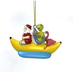 Item 524327 Christmas Banana Boat Ornament