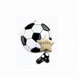 Item 525005 Soccer Star Ornament