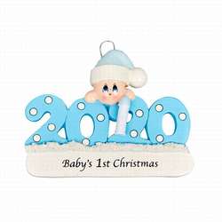 Item 525077 2020 Blue Baby Boy Ornament