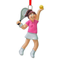 Item 525085 Tennis Girl Ornament