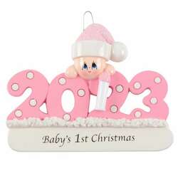 Item 525090 2023 Baby Pink Ornament