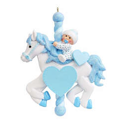 Item 525147 thumbnail Baby Carousel Blue Ornament