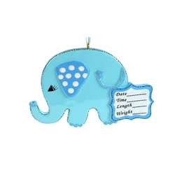 Item 525162 Baby Boy Elephant Ornament