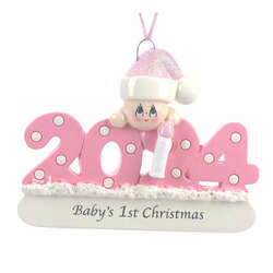 Item 525217 2024 Baby Pink Ornament