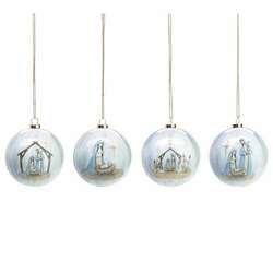Item 527043 thumbnail White Humble Hope Nativity Ornament
