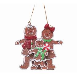 Item 527077 Gingerbread Family Ornament