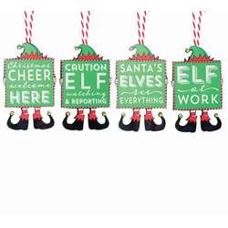 Item 527082 Elf With Message Ornament