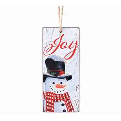 Item 527094 Snowman With Joy Message Ornament