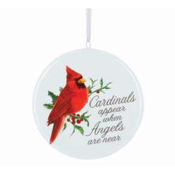 Item 527132 Disc Cardinal  Ornament