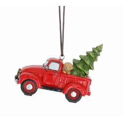 Item 527140 Old Red Holiday Truck Ornament