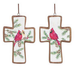 Item 527195 thumbnail Cross Shaped Cardinal Ornament