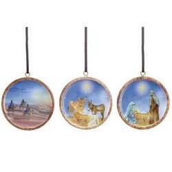 Item 527198 Circular Stars Nativity Ornament