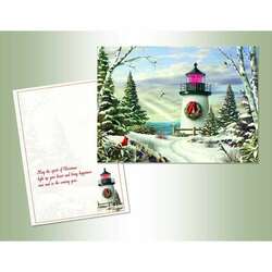 Item 552009 Lighthouse Forest Christmas Cards