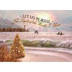 Item 552023 Let Us Rejoice Beach Sunset Christmas Cards