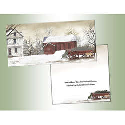 Item 552045 thumbnail Red Barn Christmas Cards