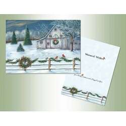 Item 552055 Christmas Barn Christmas Cards
