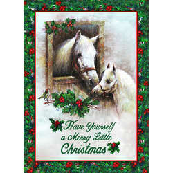 Item 552066 White Horses Christmas Cards
