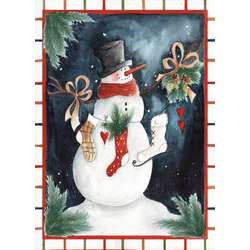 Item 552093 Snowman With Stockings Christmas Cards