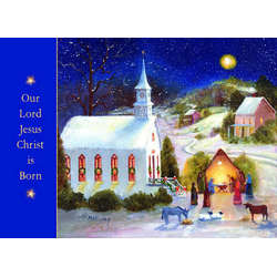 Item 552103 Church Nativity Display Christmas Cards